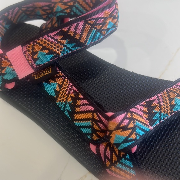 Women's Teva Original Universal Sandals - Bommerang pink lemonade - sz 8 - Picture 12 of 12